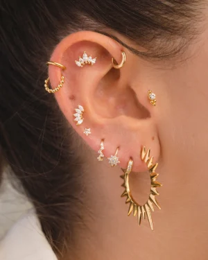 Piercing Corazón con Circones