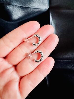 IMG_0492 Semi Argollas con Estrellas Esmaltadas