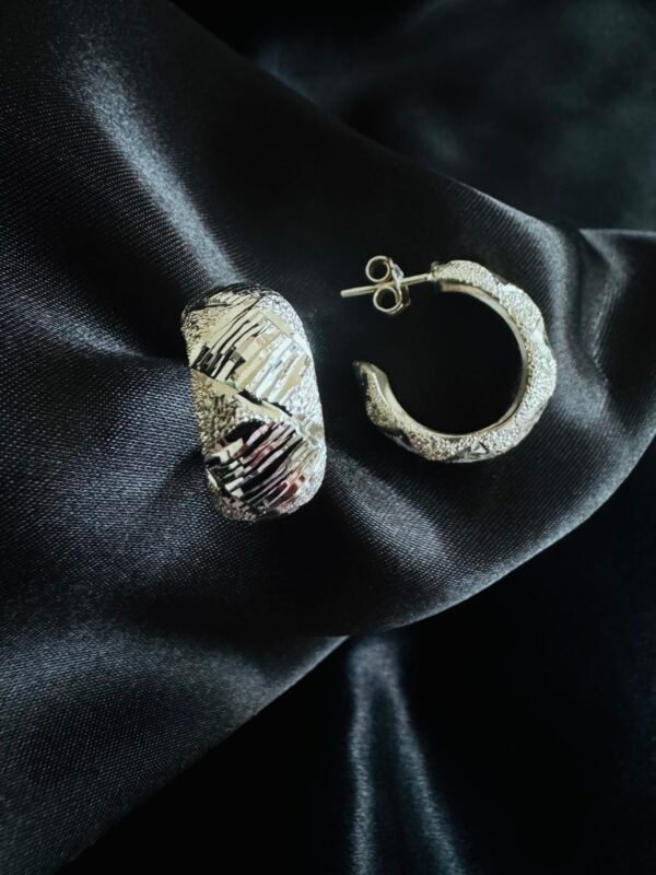 Semi Argollas Diamantadas Facetadas