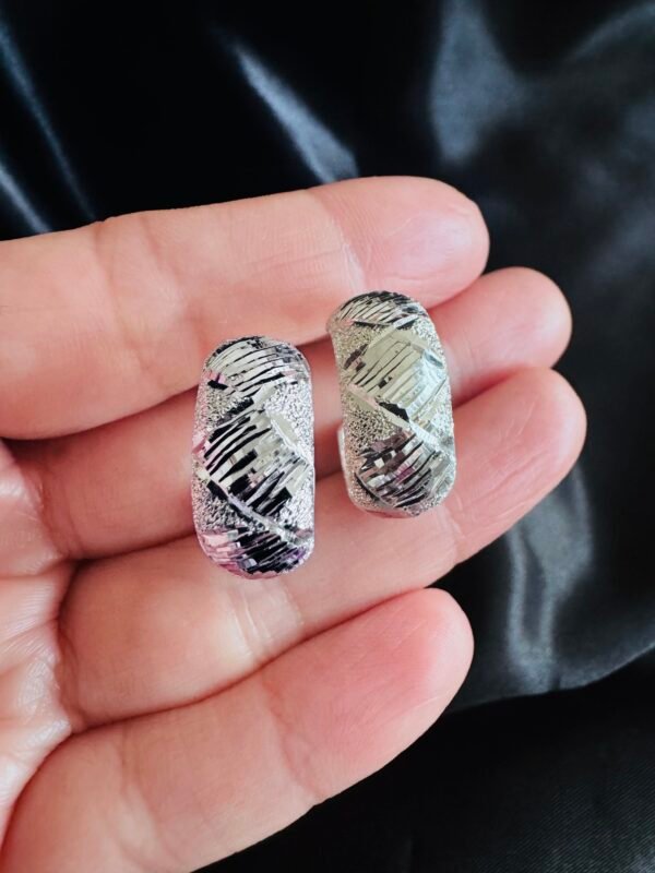 Semi Argollas Diamantadas Facetadas