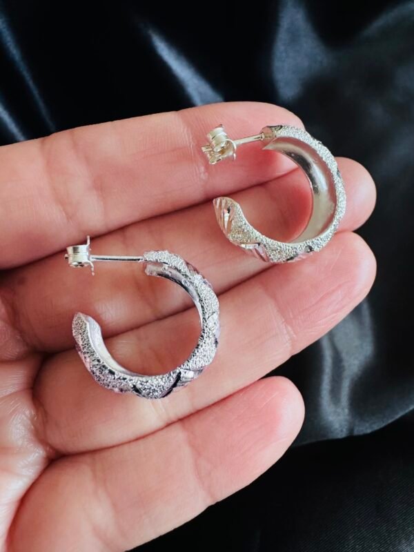 Semi Argollas Diamantadas Facetadas