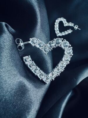 Semi Argollas Corazón Circones