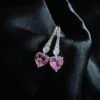 Aros Corazones y Circones Rosa