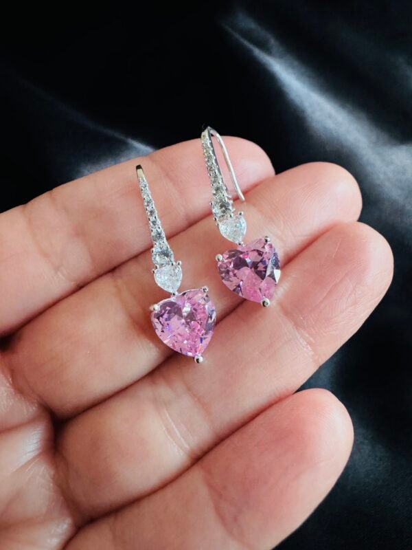 Aros Corazones y Circones Rosa