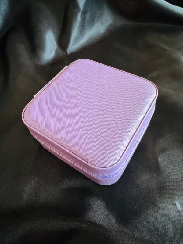 Joyero Cuadrado de Viaje Morado