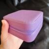 Joyero Cuadrado de Viaje Morado