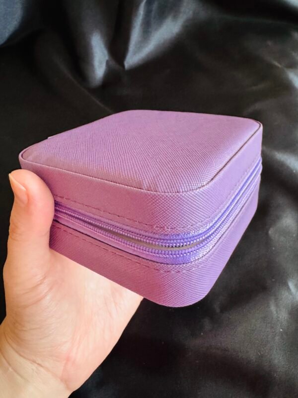 Joyero Cuadrado de Viaje Morado