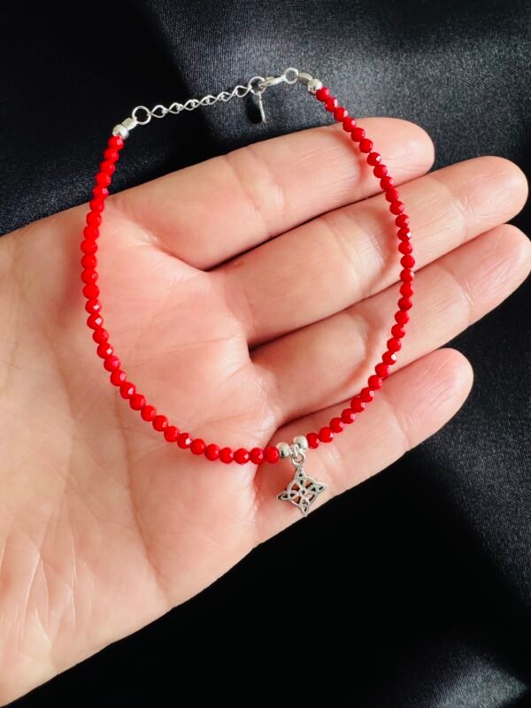 Pulsera Cristales con Nudo de Bruja