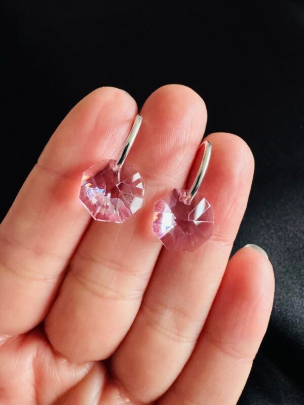 Argollas Cristales Rosa