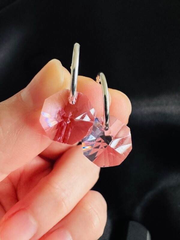 Argollas Cristales Rosa