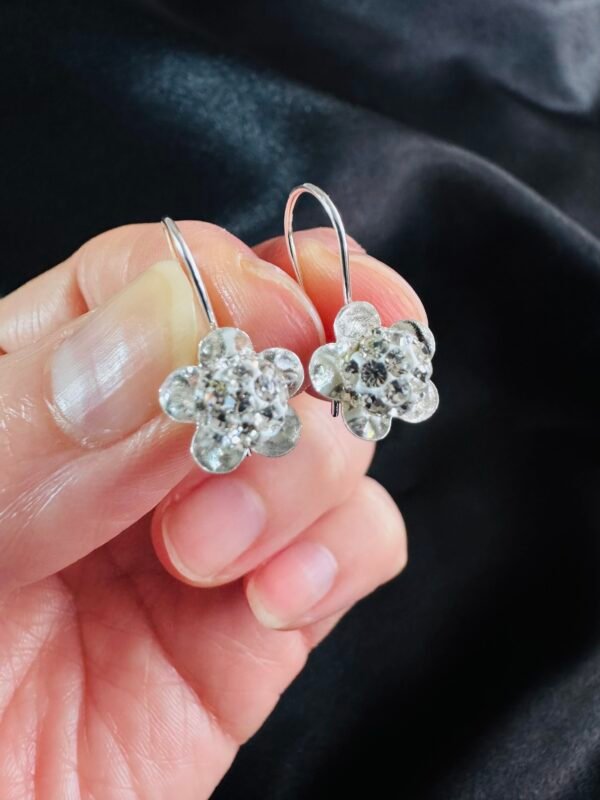 Aro pasador Flor Strass