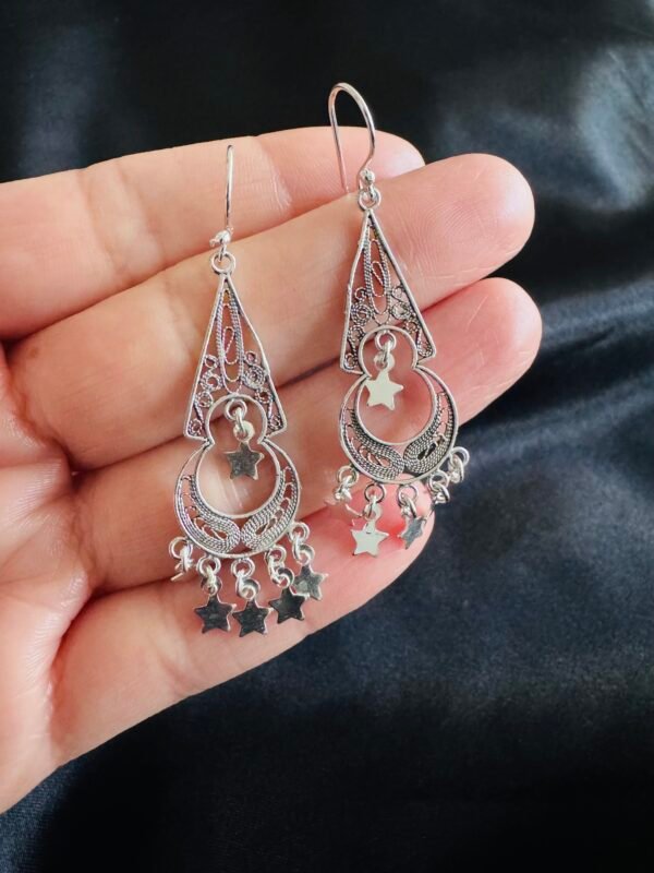 Aros en Filigrana con Estrellas