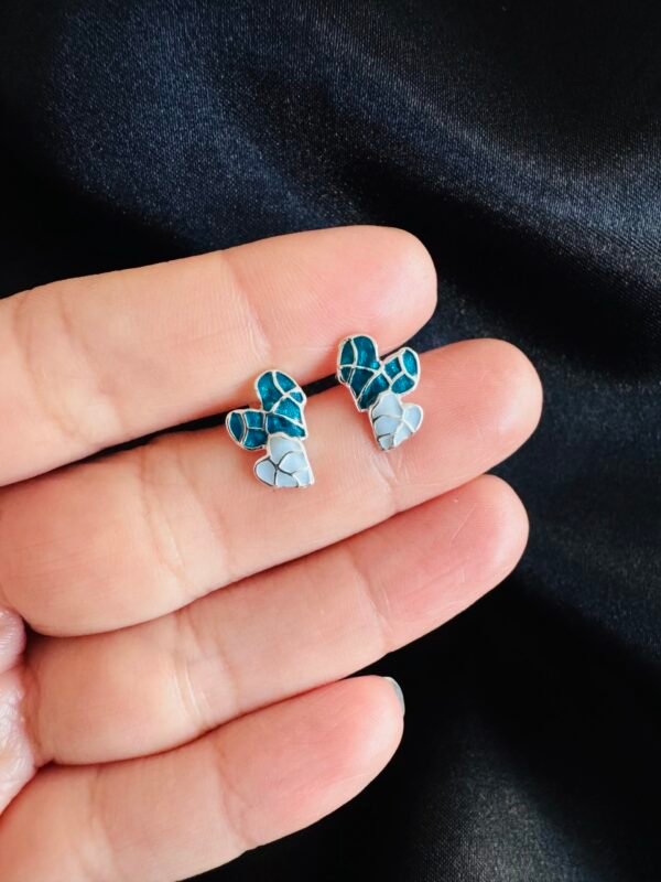 Aros Corazones Esmaltados