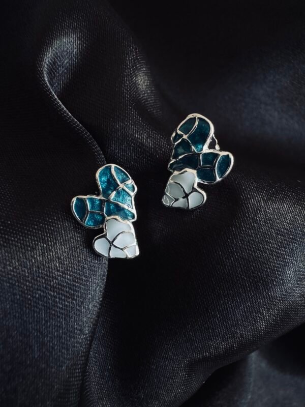 Aros Corazones Esmaltados