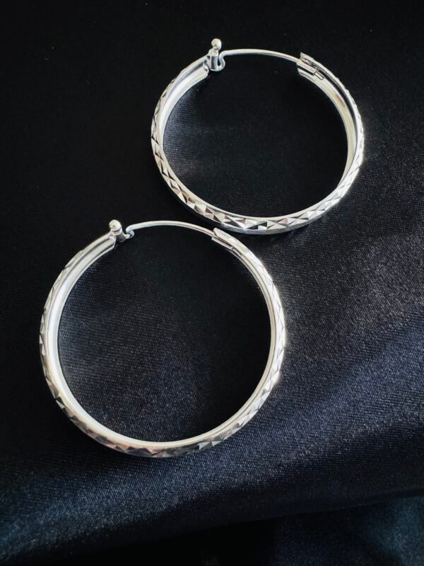 Argollas Facetadas 38 mm