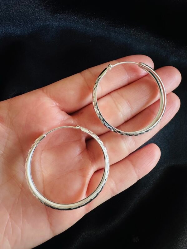 Argollas Facetadas 38 mm