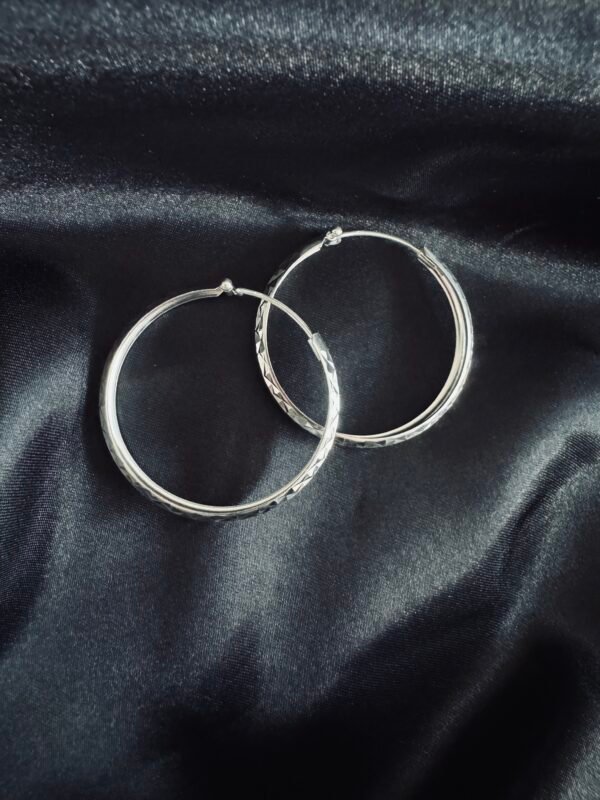 Argollas Facetadas 38 mm