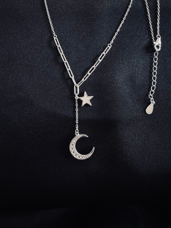 Collar Media Luna y Estrella con Nácar