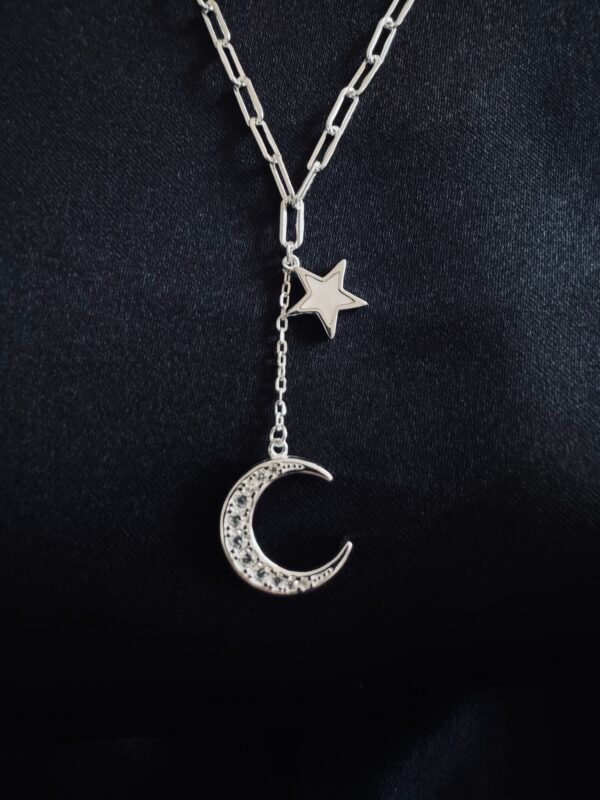 Collar Media Luna y Estrella con Nácar
