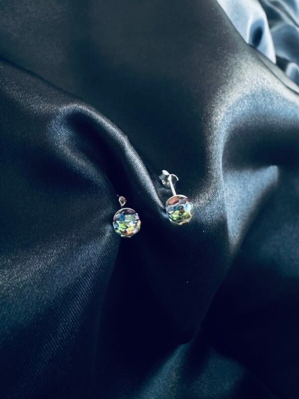 Aros Esfera de Cristal Tornasol