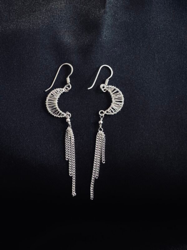 Aros Luna Atrapasueños con Cadenas