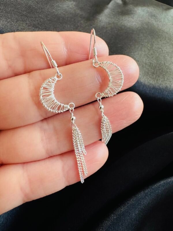 Aros Luna Atrapasueños con Cadenas