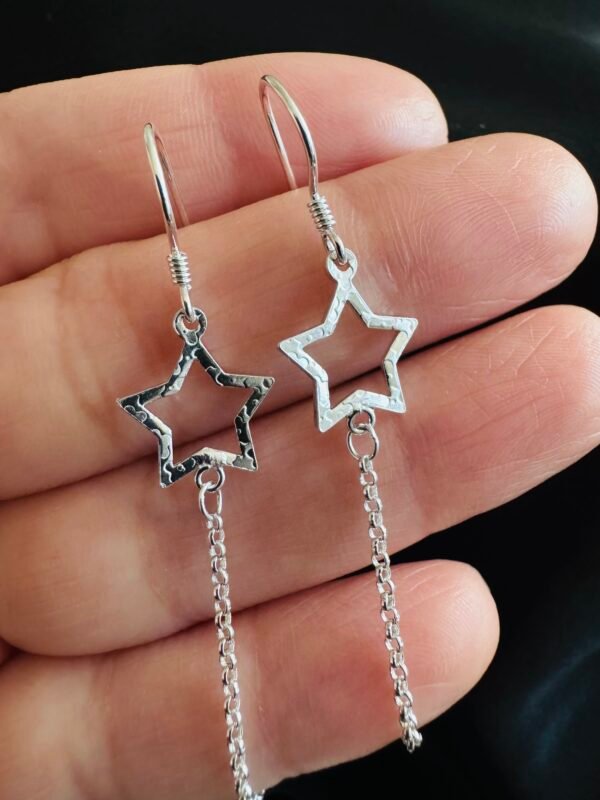 Aros Estrella y Flor de Cristal Tornasol