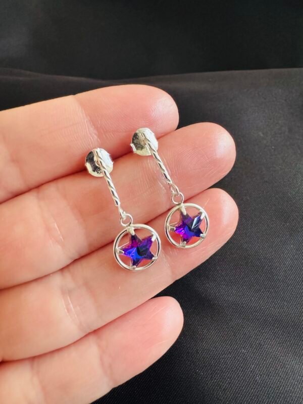 Aros Varitas con Estrella de Cristal