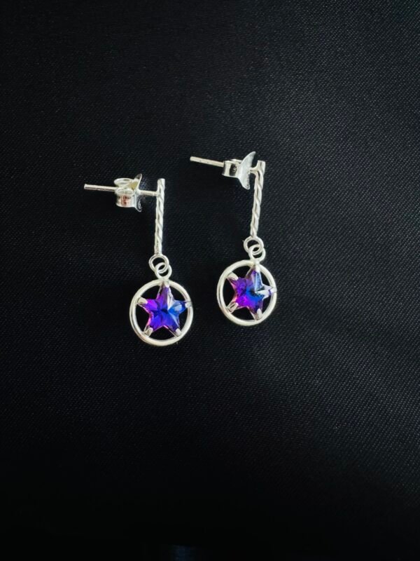 Aros Varitas con Estrella de Cristal