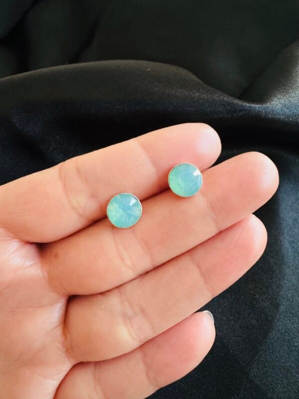 Aros de Cristal Aguamarina