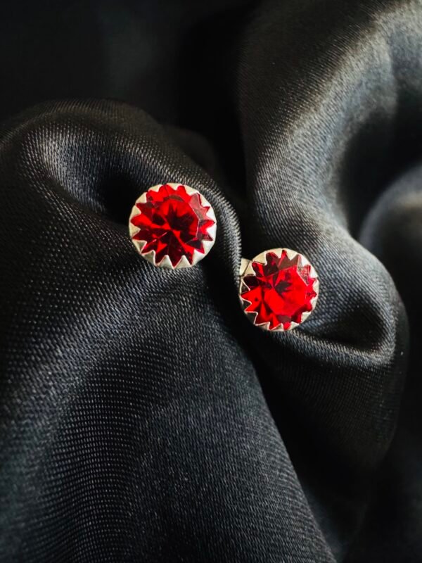 Aros de Cristal Rojo