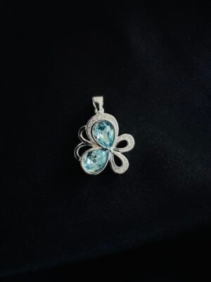 Colgante Mariposa de Cristal Celeste