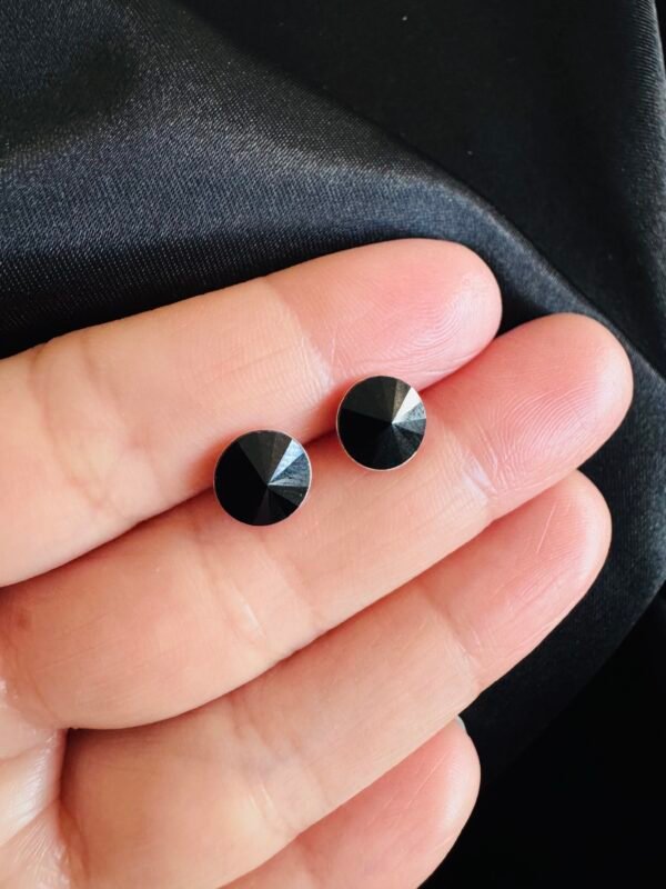 Aros de Cristal Negro