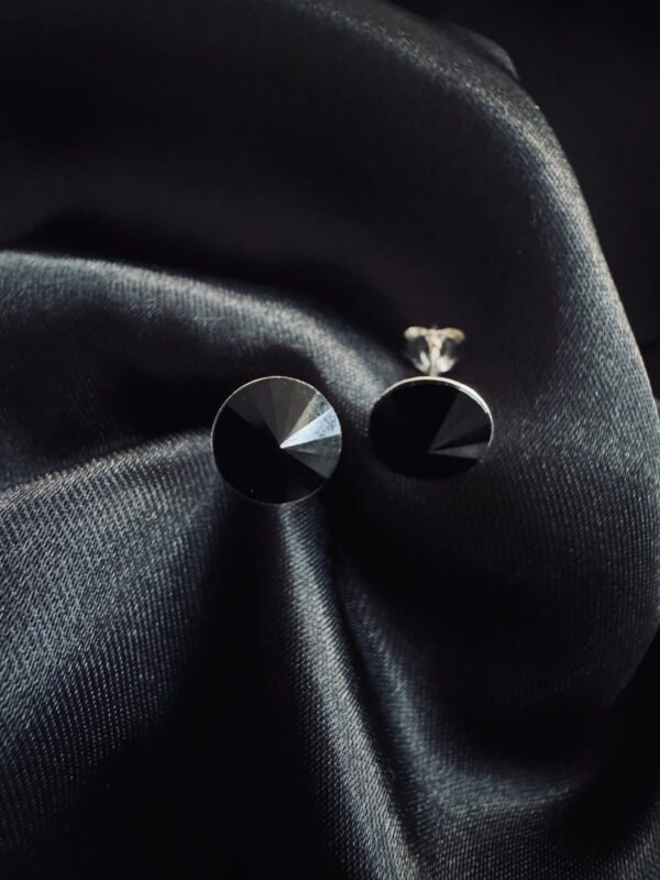 Aros de Cristal Negro