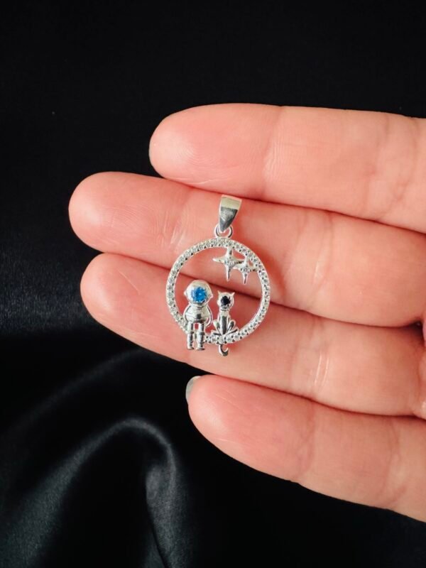 Colgante Gatito y Astronauta