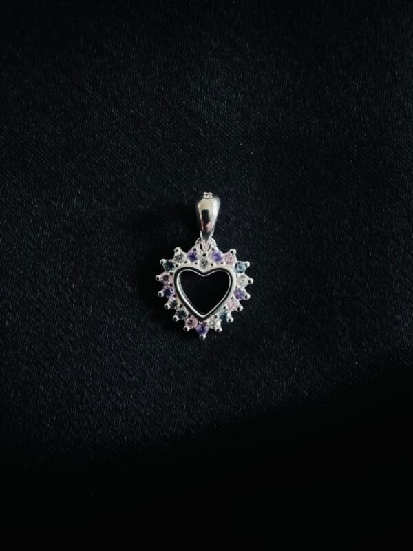 Colgante Corazón con Circones Multicolor