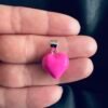 Colgante Corazón Chunky Esmaltado Rosa Barbie
