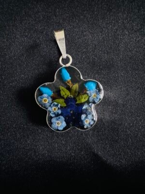 IMG_2188 Colgante No me Olvides en Resina