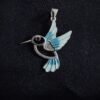 Colgante Colibrí Esmaltado con Circones