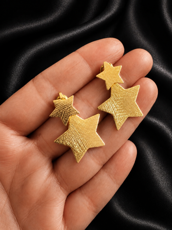 Aros Estrellas Doradas
