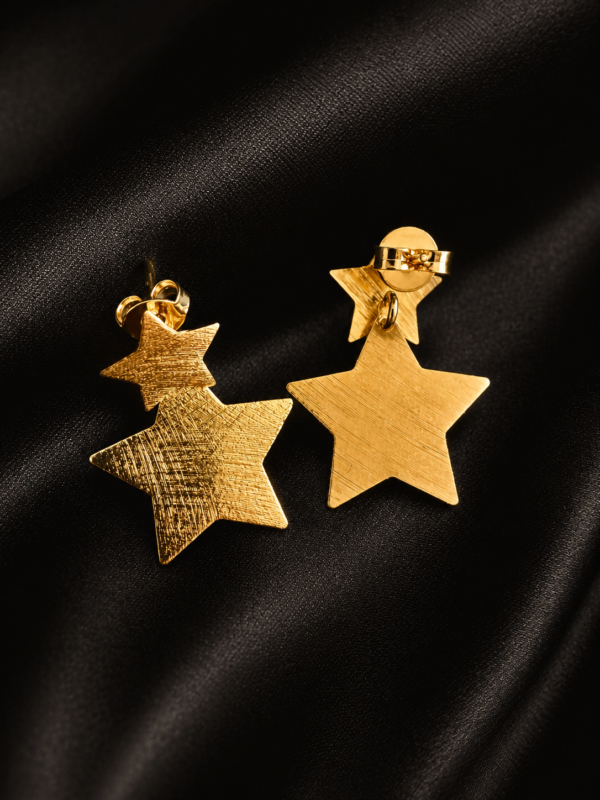 Aros Estrellas Doradas