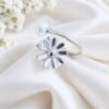 Anillo Adaptable Flor y Perla