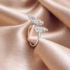 Anillo Adaptable Mariposa  con Circones