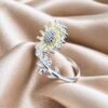 7A1048D6-927A-47C6-9501-E0CB718C94C7 Anillo Adaptable Girasol con Circones 🌻