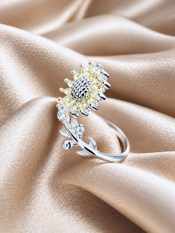 7A1048D6-927A-47C6-9501-E0CB718C94C7 Anillo Adaptable Girasol con Circones 🌻