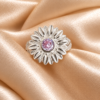Anillo Margarita con Circón Rosa