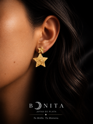 Aros Estrellas Doradas