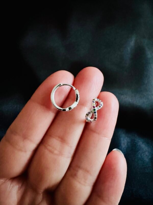 Argollas Infinito con Circones