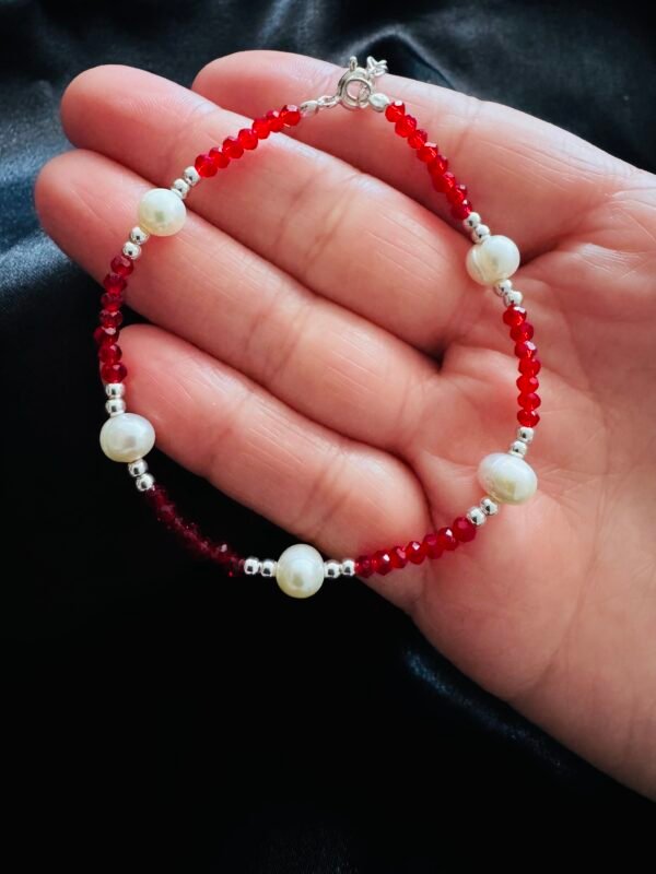 Pulsera Cristales con Perlas y Esferas