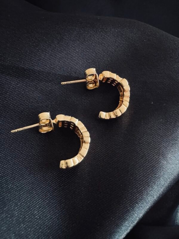 IMG_2307 Semi Argollas Enchapado en Oro Rosa con Circones